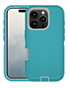 Heavy Duty Case for iPhone 16 Pro (TEAL & WHITE) (Only Ground Shipping)