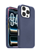 New Leather Case with Wireless Charger with IC Chip (NAVY BLUE) for iPhone 16 Pro Max (Only Ground Shipping)