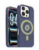 New Leather Case with Wireless Charger with IC Chip (NAVY BLUE) for iPhone 16 Pro Max (Only Ground Shipping)