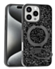 Sparkle Luxury Slim Case with Magnetic Kickstand for iPhone 16 Pro Max (BLACK) (Only Ground Shipping)
