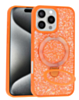 Sparkle Luxury Slim Case with Magnetic Kickstand for iPhone 16 Pro Max (ORANGE) (Only Ground Shipping)