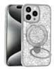 Sparkle Luxury Slim Case with Magnetic Kickstand for iPhone 16 Pro Max (SILVER) (Only Ground Shipping)