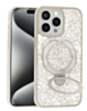 Sparkle Luxury Slim Case with Magnetic Kickstand for iPhone 16 Pro Max (WHITE) (Only Ground Shipping)
