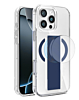 Hard Clear Case with MagGrip for iPhone 16 Pro Max (BLUE) (Only Ground Shipping)