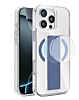 Hard Clear Case with MagGrip for iPhone 16 Pro Max (LIGHT BLUE) (Only Ground Shipping)