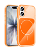 Transparent Magnetic Cases with IC Chip - ORANGE for iPhone 17 (Only Ground Shipping)
