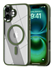 Shiny Magnetic Clear Cases - GREEN for iPhone 17 (Only Ground Shipping)