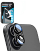Metal Matte Armor with HD Tempered Glass for iPhone 17 (BLACK)