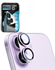 Metal Matte Armor with HD Tempered Glass for iPhone 17 (LAVENDER)