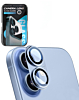 Metal Matte Armor with HD Tempered Glass for iPhone 17 (MIST BLUE)