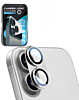 Metal Matte Armor with HD Tempered Glass for iPhone 17 (WHITE)