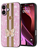 Luxury Diamond Shiny Cases with Butterfly Design - PURPLE for iPhone 17 (Only Ground Shipping)