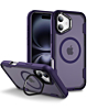 Shockproof Magsafe Case with Camera Stand - PURPLE for iPhone 17 (Only Ground Shipping)
