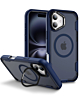 Shockproof Magsafe Case with Camera Stand - DARK BLUE for iPhone 17 (Only Ground Shipping)