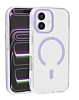 Color Frame Crystal Clear Case with Magsafe - LIGHT PURPLE for iPhone 17 (Only Ground Shipping)