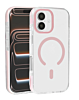 Color Frame Crystal Clear Case with Magsafe - PINK for iPhone 17 (Only Ground Shipping)