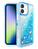 Protective Glitter Liquid Bumper Case - BLUE for iPhone 17 (Only Ground Shipping)
