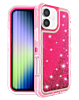 Protective Glitter Liquid Bumper Case - HOT PINK for iPhone 17 (Only Ground Shipping)