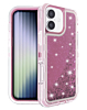 Protective Glitter Liquid Bumper Case - PINK for iPhone 17 (Only Ground Shipping)