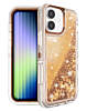 Protective Glitter Liquid Bumper Case - ROSE GOLD for iPhone 17 (Only Ground Shipping)