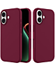 Soft Solid Silicone Case (Full Buttom Cover) - MAROON for iPhone 17 (Only Ground Shipping)