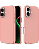 Soft Solid Silicone Case (Full Buttom Cover) - PINK for iPhone 17 (Only Ground Shipping)