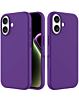 Soft Solid Silicone Case (Full Buttom Cover) - PURPLE for iPhone 17 (Only Ground Shipping)
