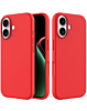 Soft Solid Silicone Case (Full Buttom Cover) - RED for iPhone 17 (Only Ground Shipping)