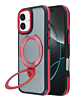 Matte Transparent Case with Wireless Charging Kickstand - RED for iPhone 17 (Only Ground Shipping)