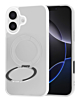 New 360 Ring Kickstand Magnetic Case - WHITE for iPhone 17 (Only Ground Shipping)