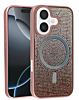 Wireless Charging Bling Diamond Crystal Case - ROSE GOLD for iPhone 17 (Only Ground Shipping)