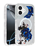 Flower Design Transparent Case with Wireless Charger - Style 2 for iPhone 17 (Only Ground Shipping)