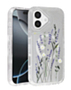 Flower Design Transparent Case with Wireless Charger - Style 4 for iPhone 17 (Only Ground Shipping)