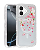 Flower Design Transparent Case with Wireless Charger - Style 6 for iPhone 17 (Only Ground Shipping)