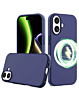 Soft Solid Silicone Case with Wireless Charging - NAVY BLUE for iPhone 17 (Only Ground Shipping)