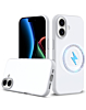 Soft Solid Silicone Case with Wireless Charging - WHITE for iPhone 17 (Only Ground Shipping)
