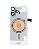 Clear Back Glass with Frame and Wireless NFC Charging Flex and MagSafe Magnet for iPhone 17 (NO LOGO) (SAGE)