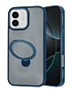 Luxury Matte Hard Magnetic Ring Holder Case - BLUE for iPhone 17 (Only Ground Shipping)