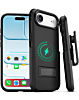 Dual Layer Hybrid Case and Belt Clip Holster - BLACK for iPhone Air (Only Ground Shipping)
