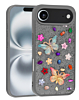 Butterfly Glitter Rhinestone Case - GRAY for iPhone Air (Only Ground Shipping)