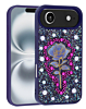 Diamond Rose Crystal Case - DARK PURPLE for iPhone Air (Only Ground Shipping)