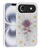 Diamond Rose Crystal Case - WHITE for iPhone Air (Only Ground Shipping)
