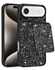 Magnetic Diamond Dual Layer Protection Case with Magnetic Card Slot- BLACK for iPhone Air (Only Ground Shipping)