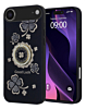 Luxury Diamond Shiny Cases with Ring - BLACK for iPhone Air (Only Ground Shipping)