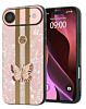 Luxury Diamond Shiny Cases with Butterfly Design - GOLD for iPhone 17 Pro (Only Ground Shipping)