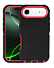 Heavy Duty Case for iPhone Air  (BLACK & RED) (Only Ground Shipping)