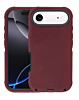 Heavy Duty Case for iPhone Air (MAROON & BLACK) (Only Ground Shipping)