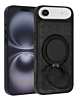 Slim Leather Case with Wireless Charging Kickstand - BLACK for iPhone 17 Air (Only Ground Shipping)