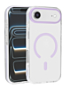 Color Frame Crystal Clear Case with Magsafe - LIGHT PURPLE for iPhone Air (Only Ground Shipping)