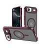 Slim Transparent Camera Stand Case with Wireless Charging - RED for iPhone Air (Only Ground Shipping)